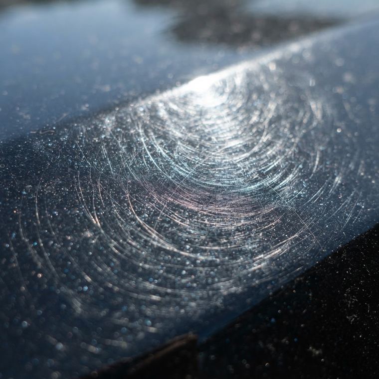 Detailer bei der professionellen Fahrzeugpflege